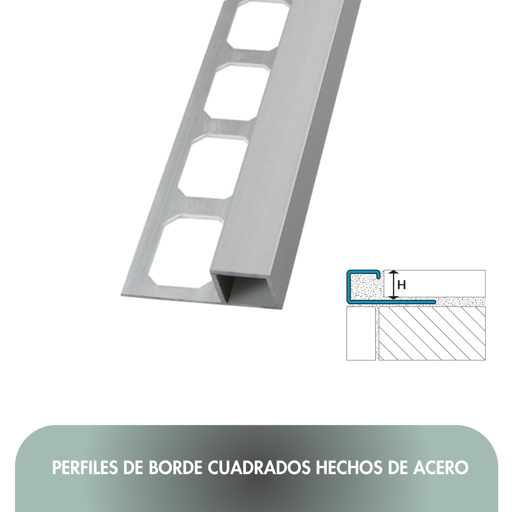 PERFILES ACERO CUADRADO