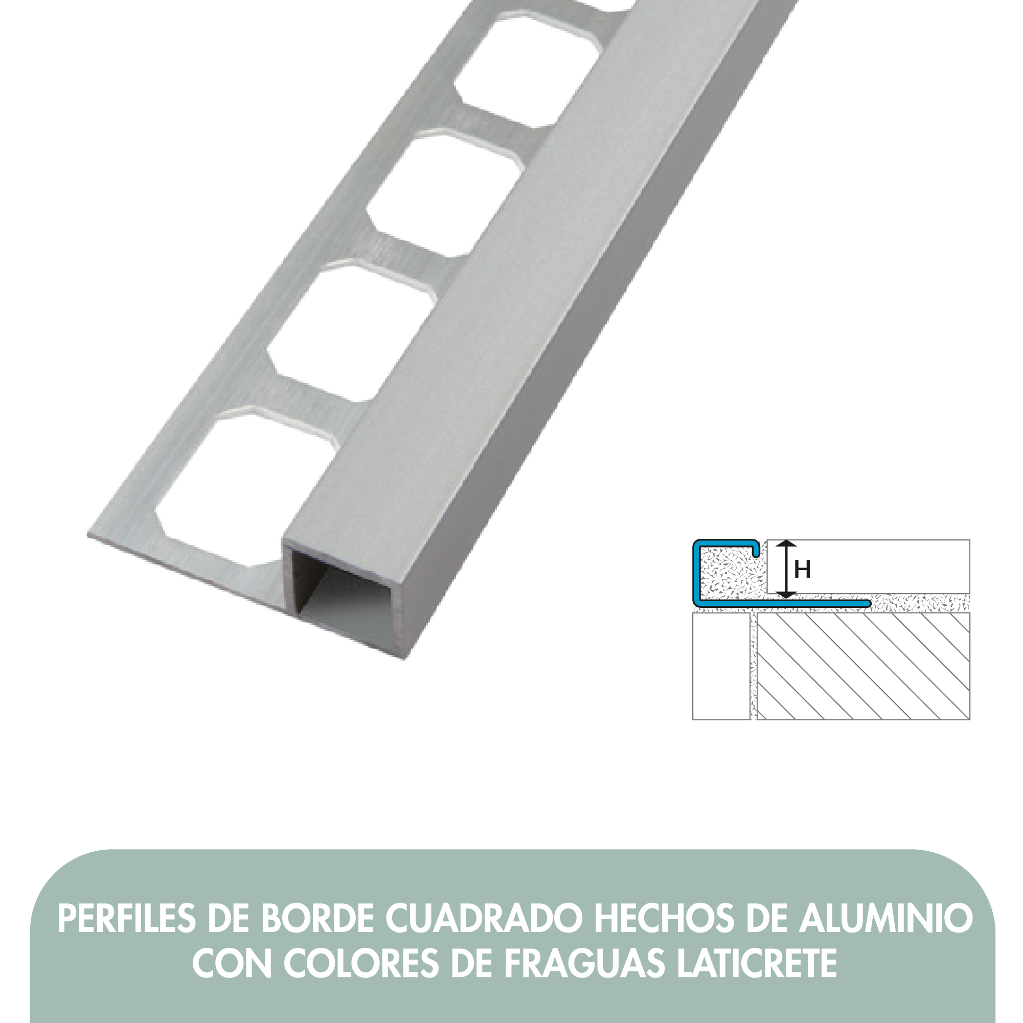 SQUARE ALUMINUM PROFILES